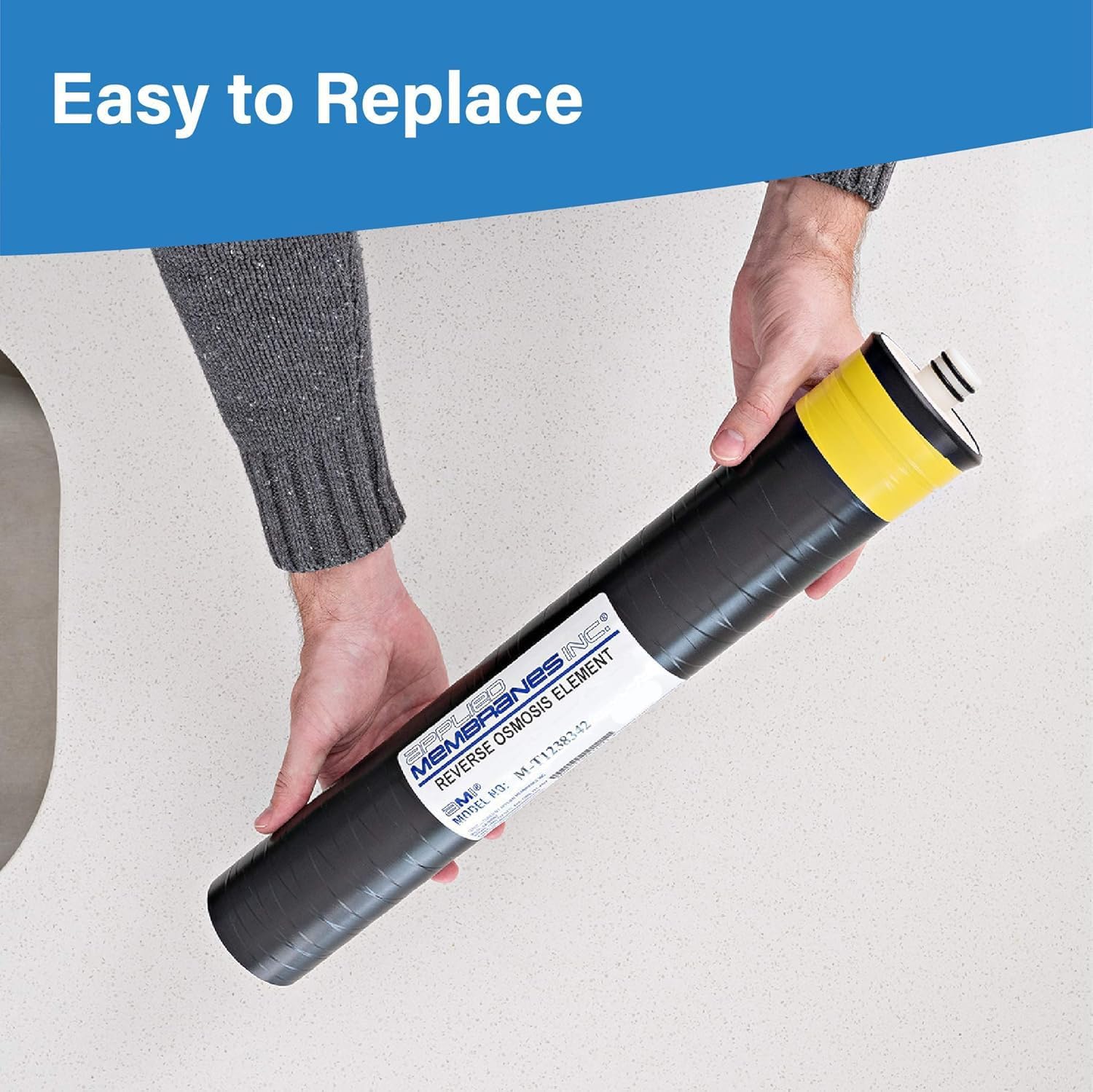 Applied Membranes Replacement Membrane for Merlin RO 1238342 TLC-350, Compatible with Merlin Reverse Osmosis System, Water Filter Membrane Replacement, (1 Pack)