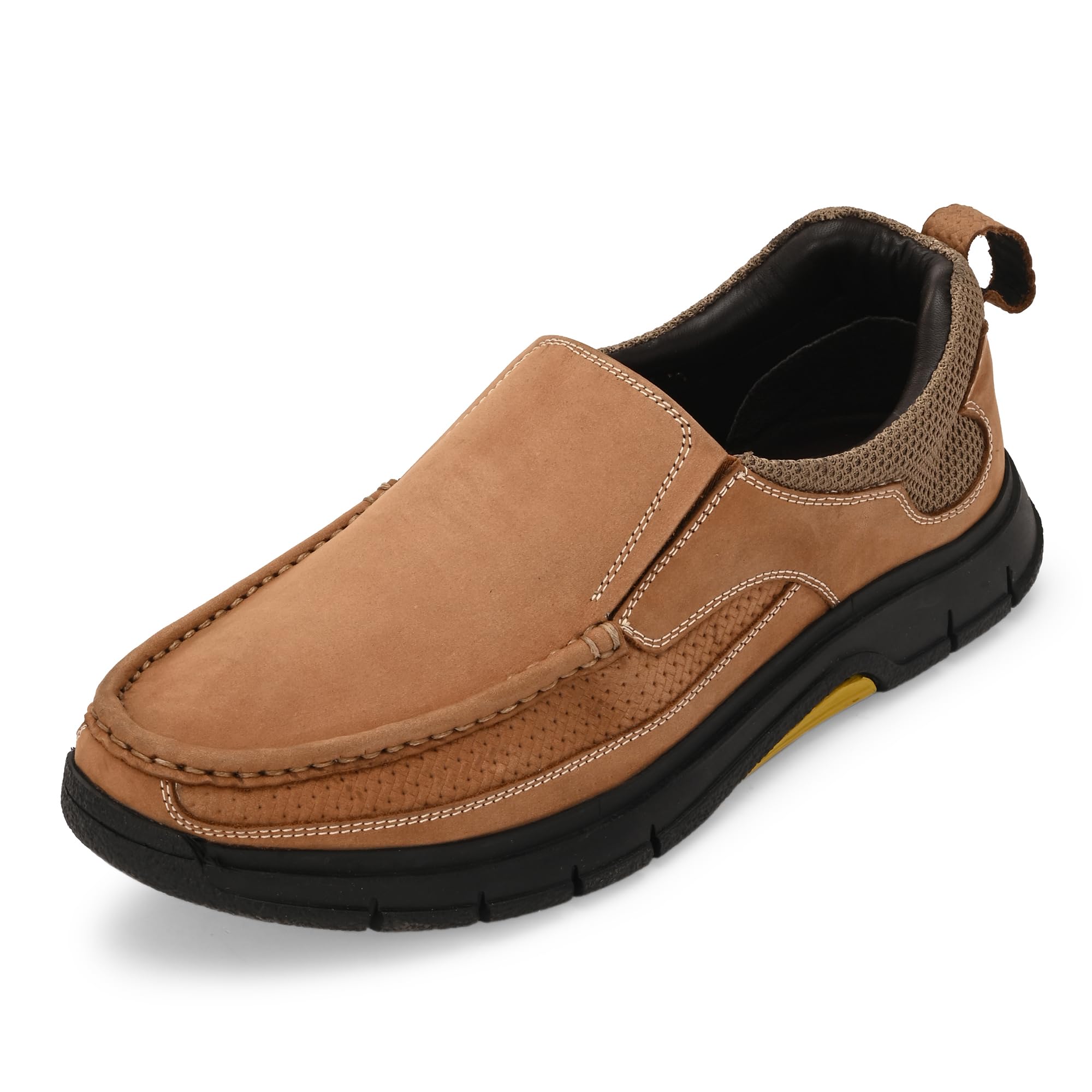 blue leather by centrino Loafer for Men | Lightweight & Comfortable | Stylish Leather Moccasin Slip-On with Cushioned Insole | Perfect for Casual Outfits & Everyday Comfort (4040)-picture-26