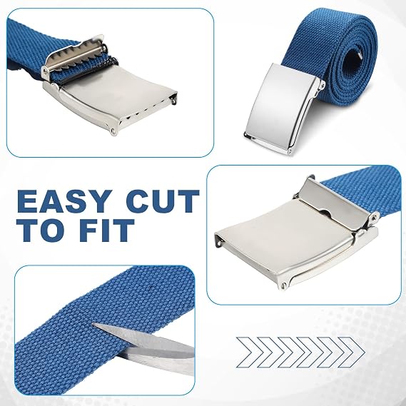 Geyoga 6 Pack Golf Belts for Men Men's Golf Web Belt Nylon Web Belt Size up to 55 Adjustable Solid Nylon Belt