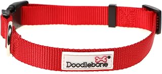 Doodlebone Original dog collar (ruby, 6-11)