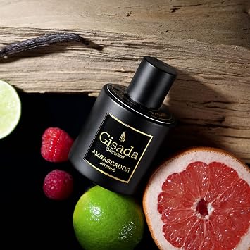 Gisada Ambassador Intense Cologne for Men - Perfume for Men with Strong, Masculine Scent & Classic Fragrance - Lasting Scent with Warm, Citrusy, Spicy, Oriental Notes - Made in Switzerland, 1.7 fl.oz.