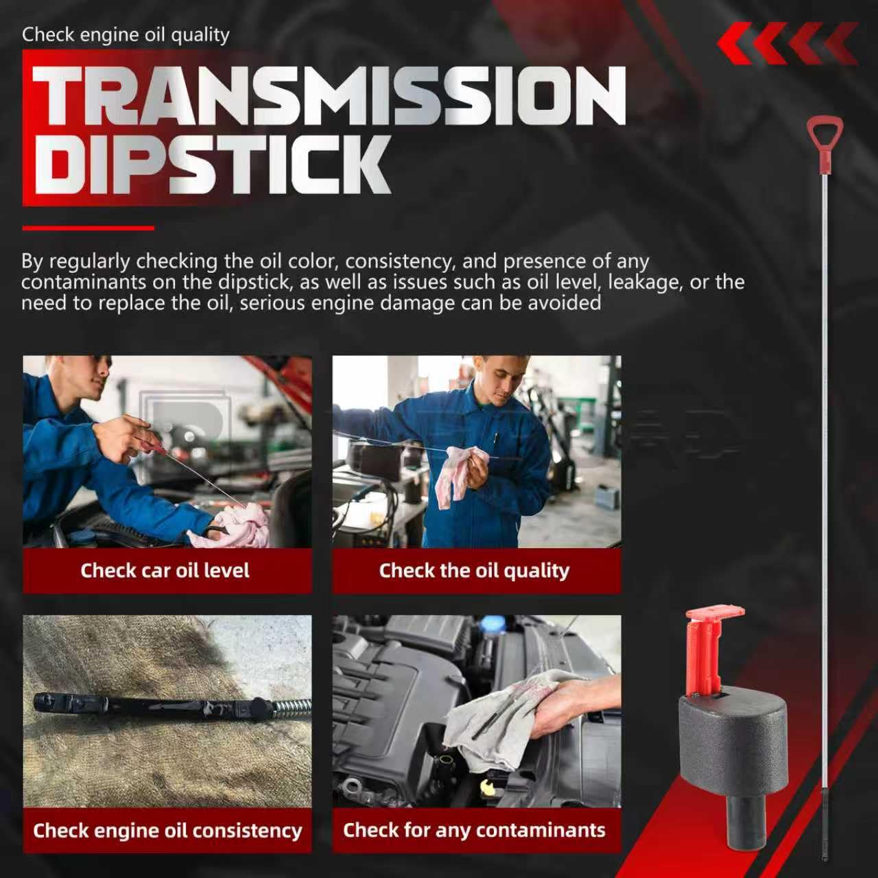 Transmission Dipstick Transmission Fluid Dipstick Tool Kit 140589152100 Compatible with Mercedes-Benz 722.6 Transmissions,1 Set