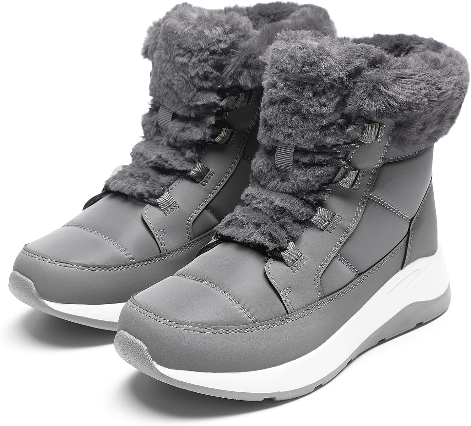 DREAM PAIRS Women's Winter Snow Boots, Faux Fur Waterproof Ankle Booties, Zaylee Ladies Comfortable Short Boots Outdoor
