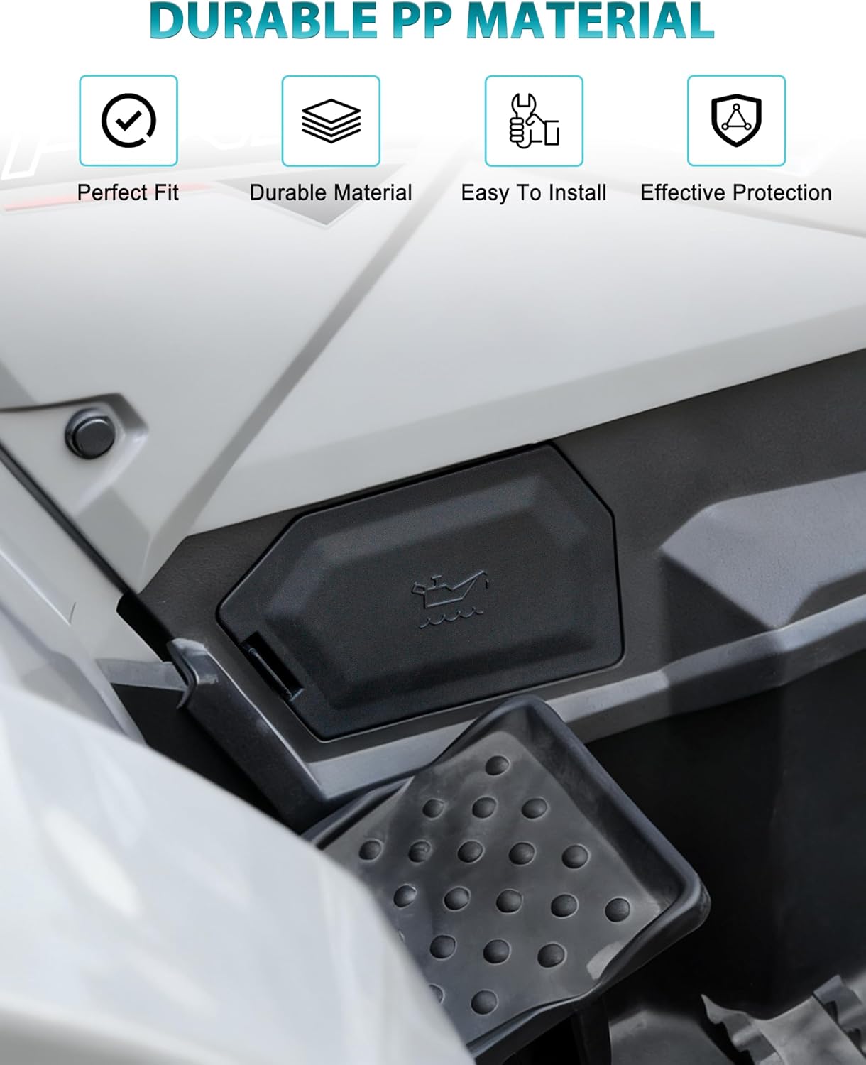 Access Panel Compatible with Polaris Sportsman 570 450 Touring 2018-2026, Right Oil Filler Cap Access Cover for Sportsman 570 450 Touring 2018+ Accessories, Replace #2637041-070