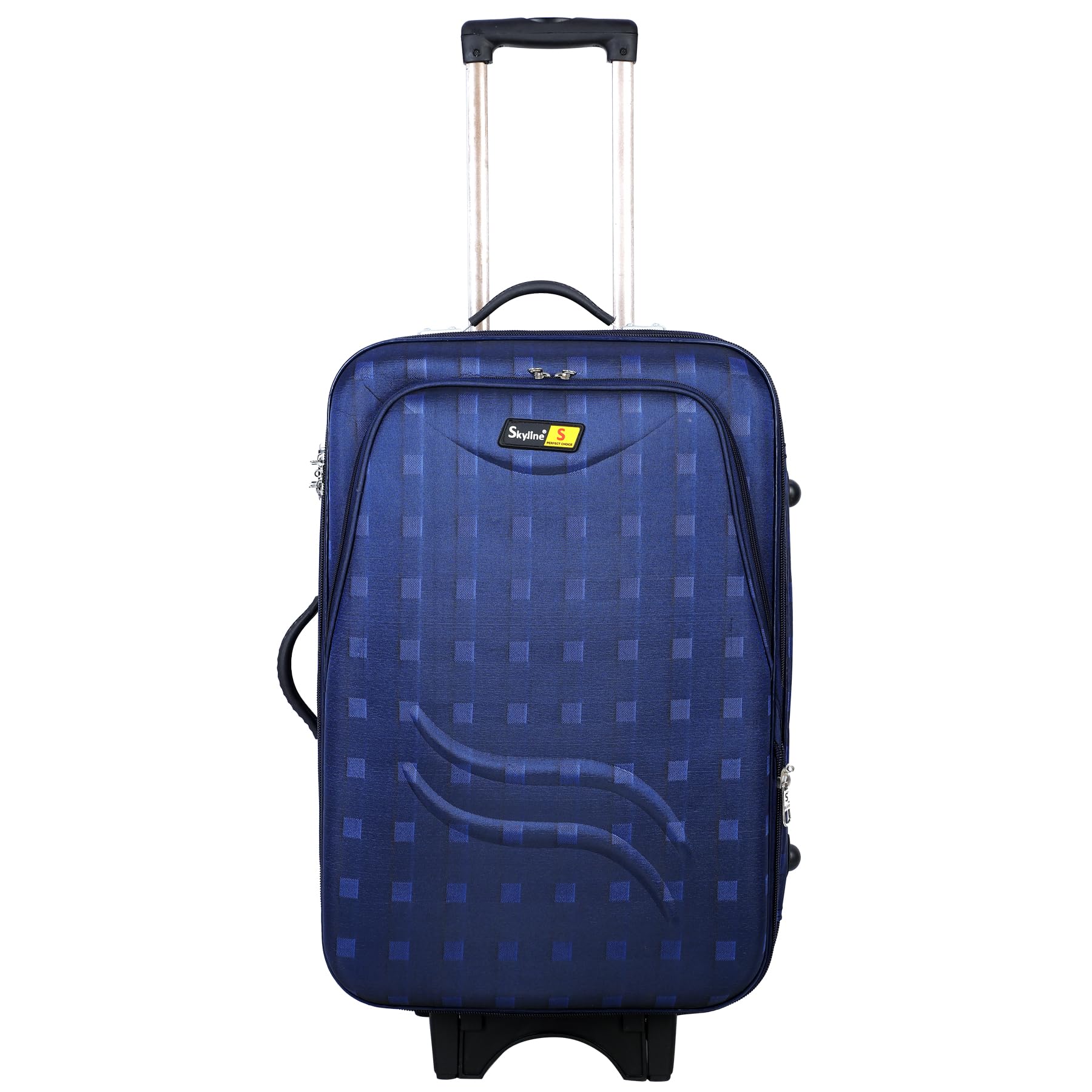 85L 26-Inch Travel Trolley Suitcase Bag with Wheels & Number Lock-Navy Blue-image-24
