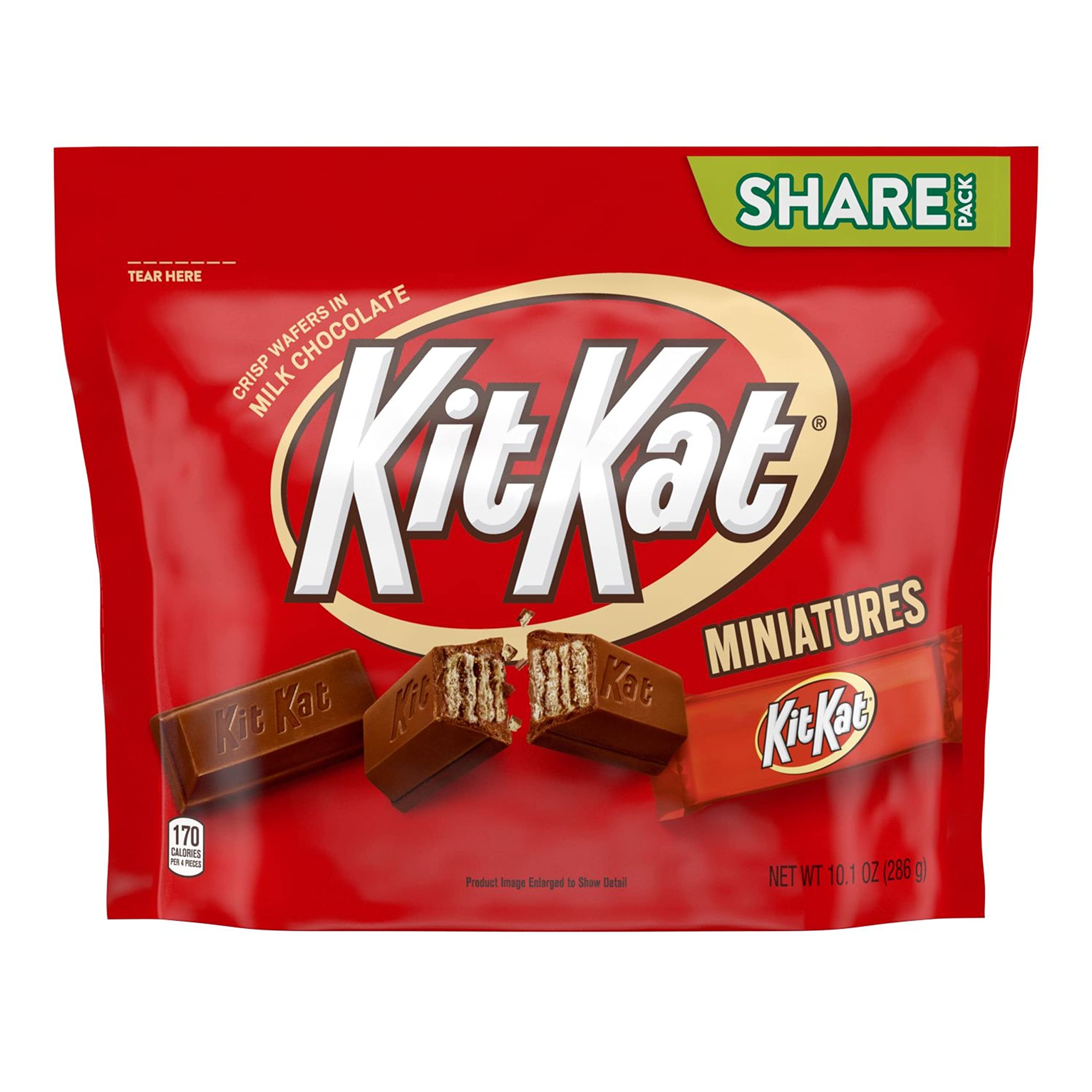 KIT KAT Miniatures Milk Chocolate Wafer Candy Bars, Individually
