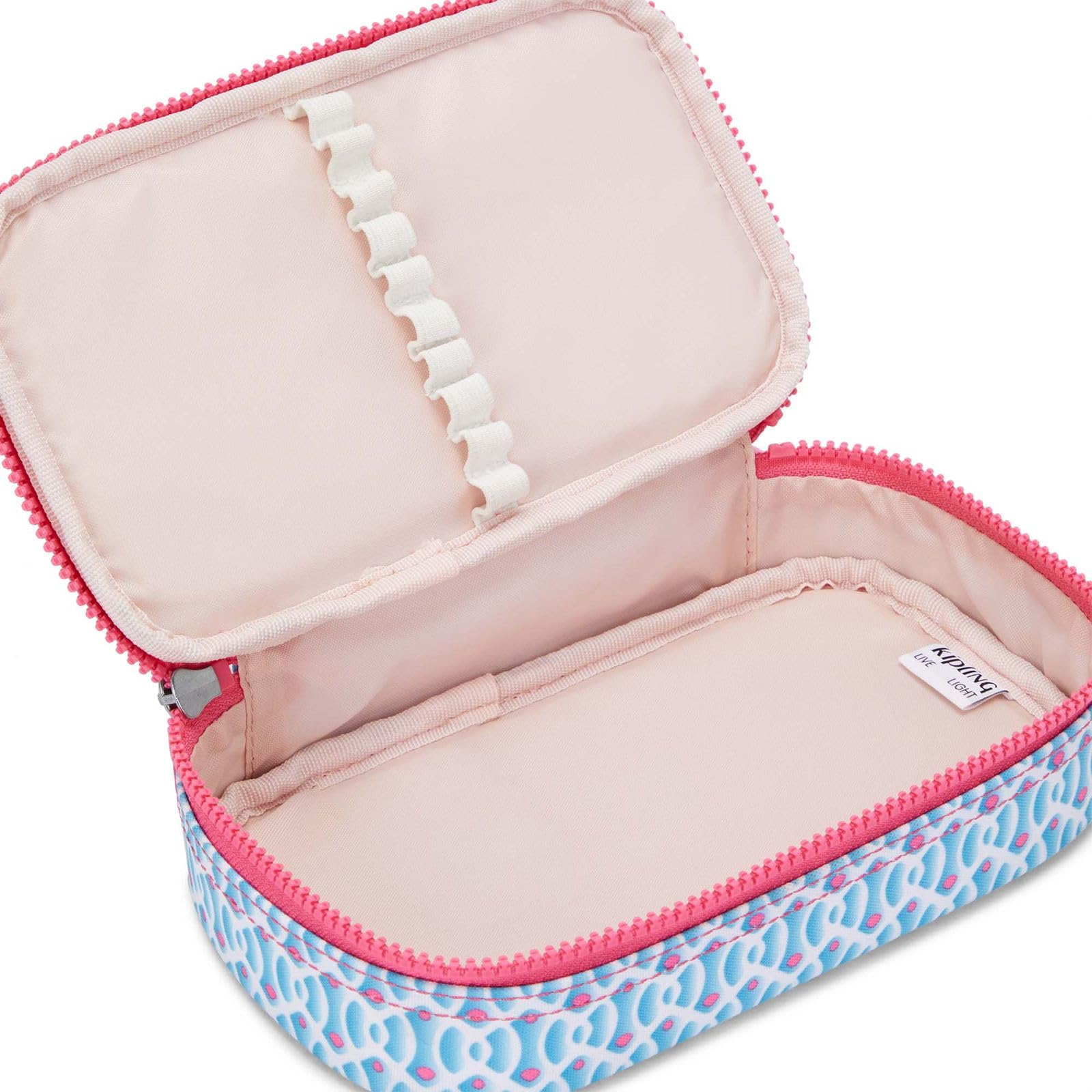 Kipling 50 Pens Estuche Mediano, Estuches, Dreamy Geo C (Azul)