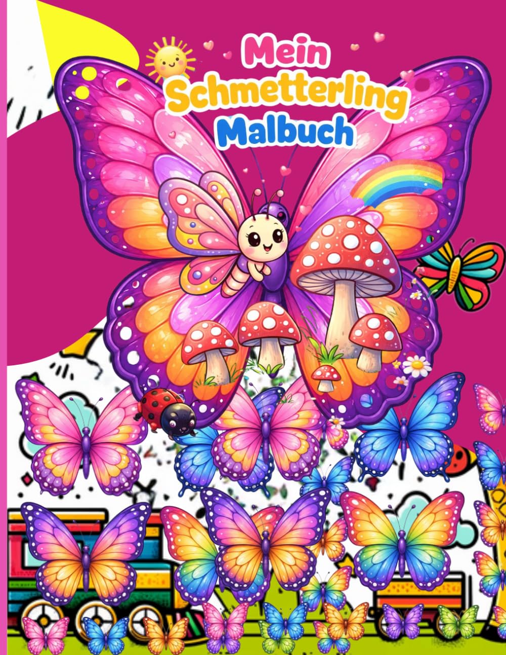 Mein Schmetterling Malbuch: Für Kinder ab 3 Jahren – Mit süßen Ausmalbild