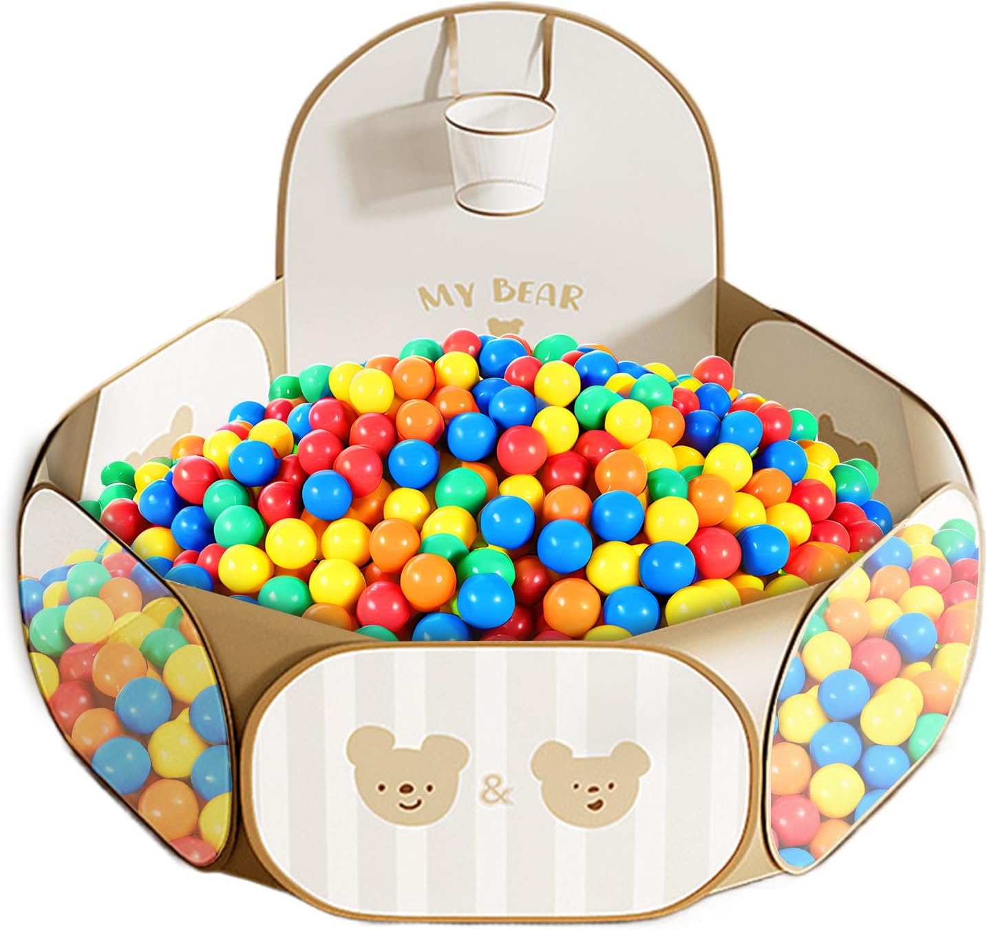 Ball Pool, Portable Play Tent and Playpen - Ball Pen for Boys and Girls Indoor Living Room Bedroom Playroom Nursery Travel