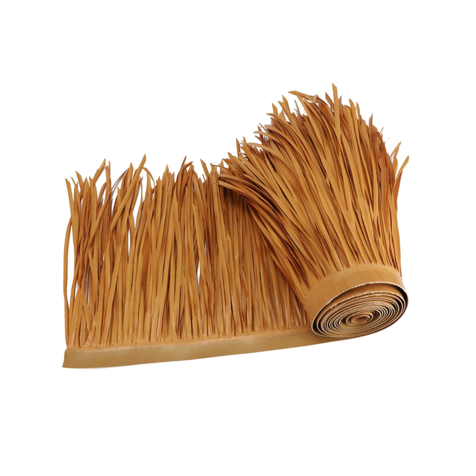 BNF Straw Roof Thatch Simulation Durable Panel Palm Thatch Roll for Garden Patio C-image-22
