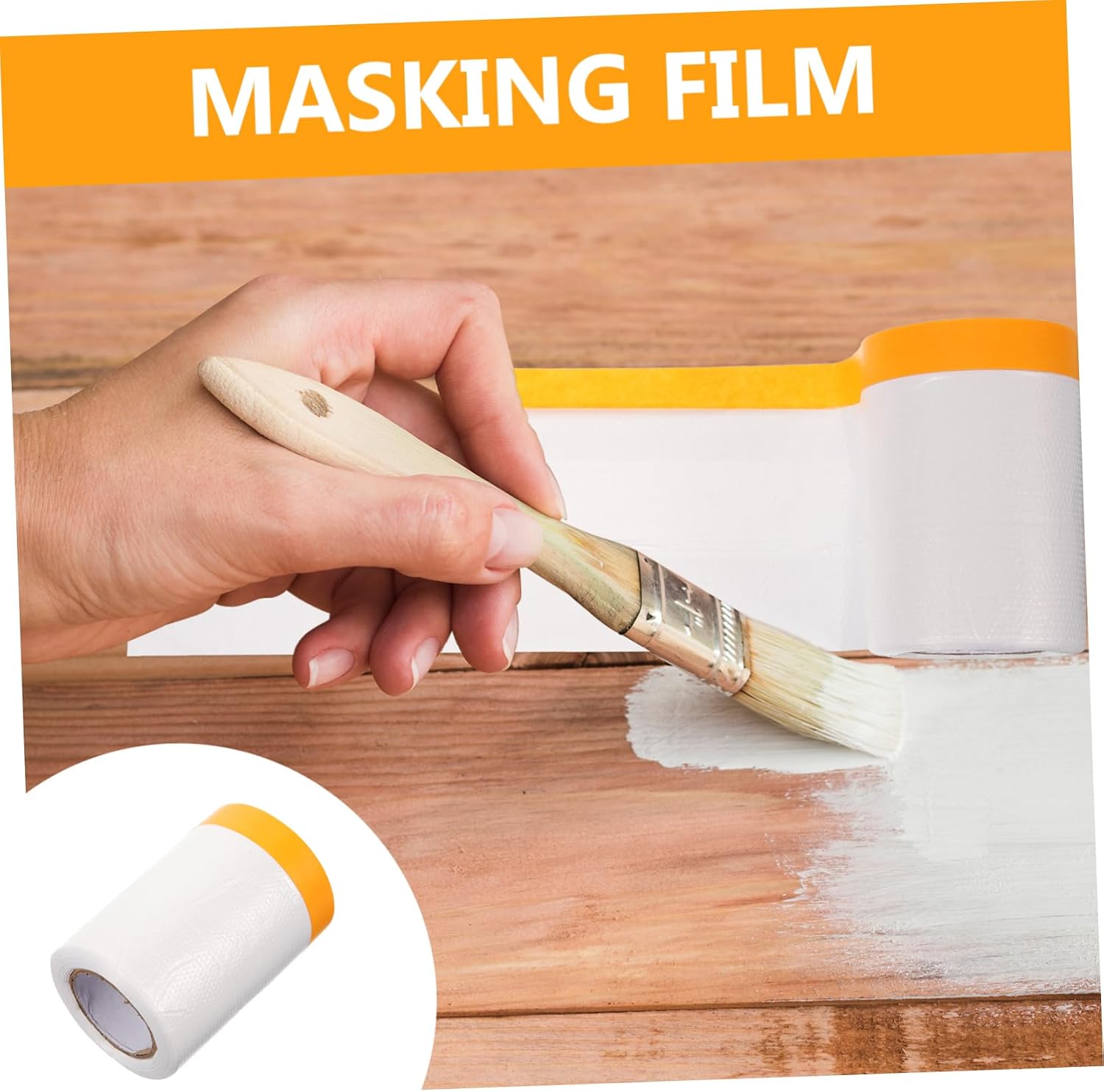 1 Roll Masking Film Paint Protective Paper Roll 20 Meter Plastic