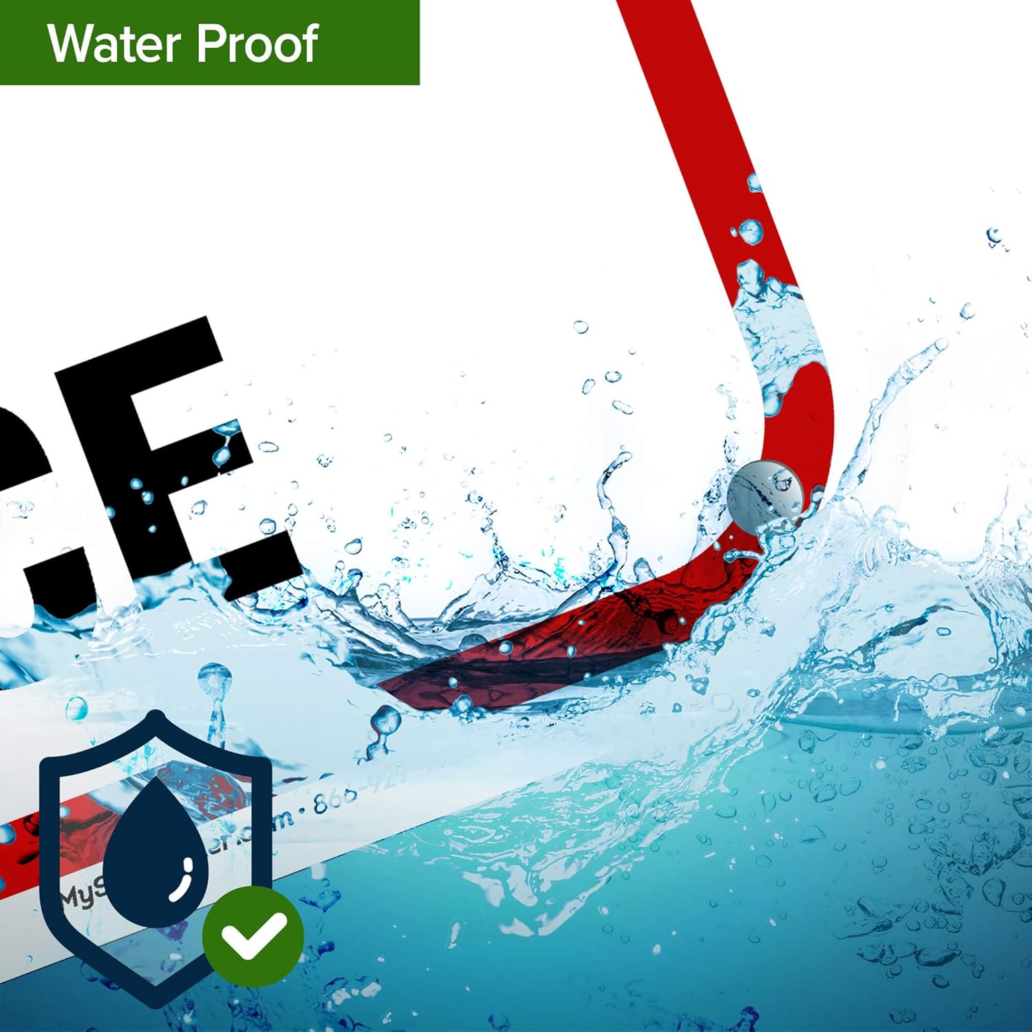 Warning 24 Hour Video Surveillance Sign, 18"x24" Polyethylene, Indoor/Outdoor Use, USA MADE By My Sign Center