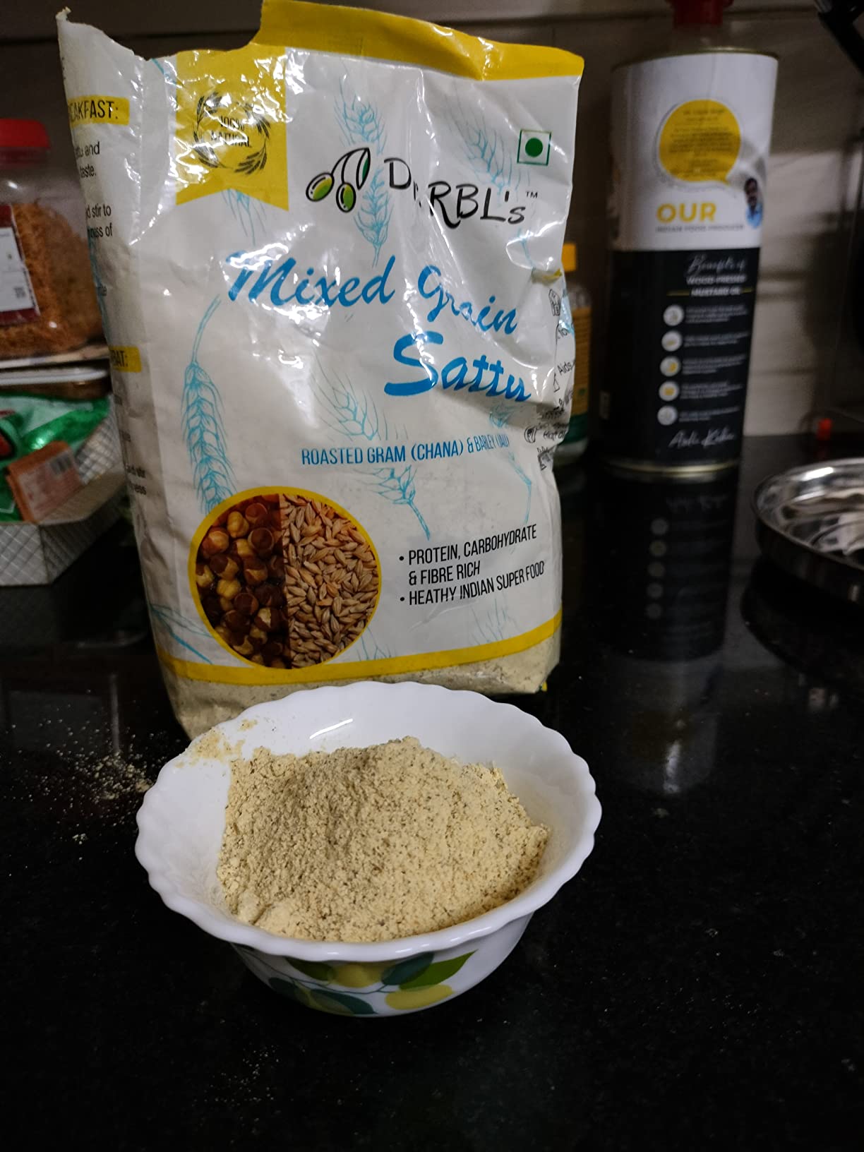 Dr. RBL's Sattu Powder Mixed Grain Sattu Atta Chana Sattu with Jau