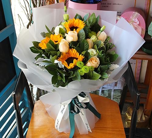 Miniatura 4 de BBJ - Rollo de papel de regalo floral coreano, suministros para floristería, papel de regalo para ramo de flores, suministros florales para flores