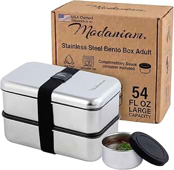 Amazon.com: Modaniam Leak Proof Stainless Steel Bento Box