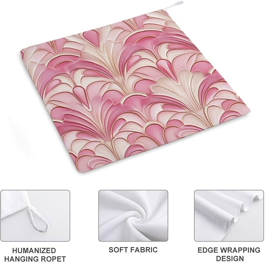 Amazon.com: zxxpensy Tiles Art 1920s Style Texture Pink Small Hand