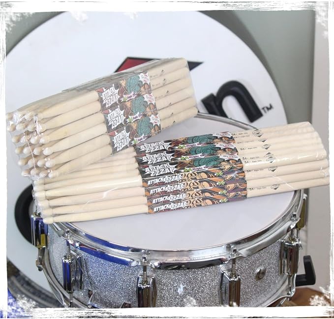 Baquetas Maple Griffin 24 Pares 5A Attack Zzzap miniatura 7