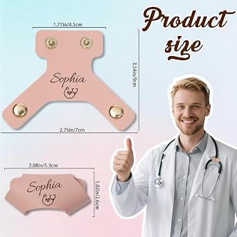 Personalised Stethoscope Name Tag - Stainless Steel Engraved Charm