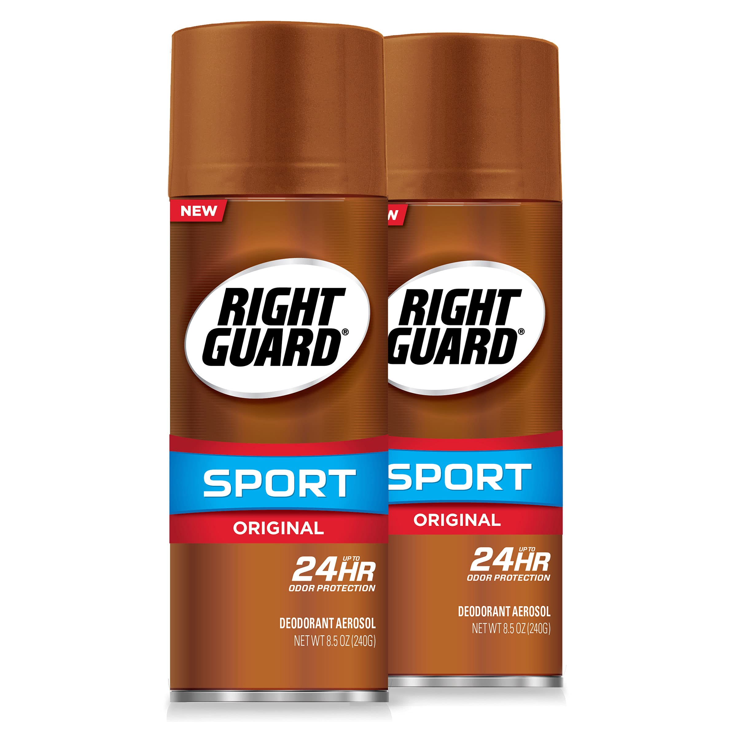 Sport Original Scent Deodorant Spray - Aluminum Free Protection Spray Deodorant For Men, Blocks Sweat, 24-Hour Odor Protection, Anti-Stain, & Long-Lasting, 8.5 oz (2 Pack)