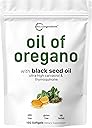 Micro Ingredients Oil of Oregano Softgels, 150 Count | 2 in 1 Formulated with Black Seed Oil | 4X Strength Carvacrol & Thymoquinone | Plant Based, Non-GMO