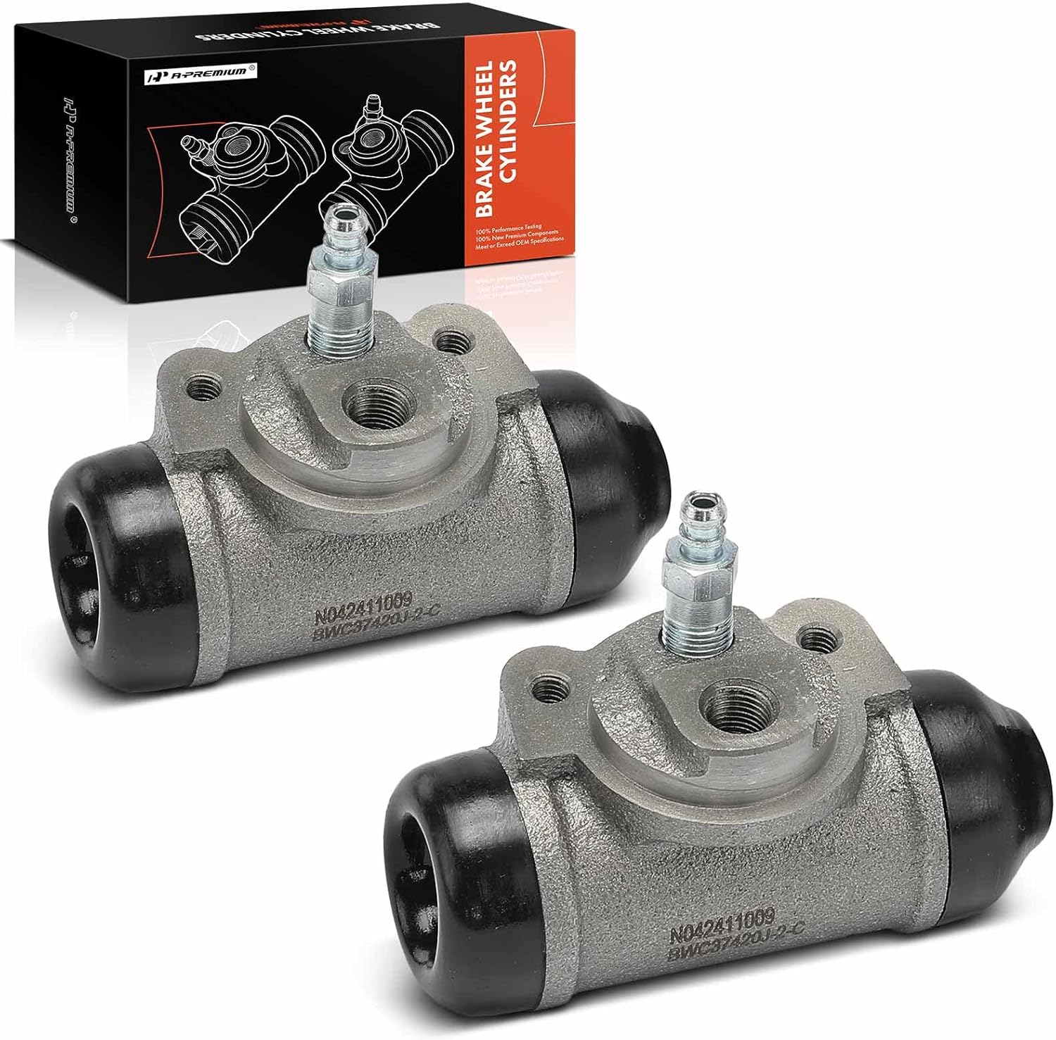 A-Premium Rear Driver and Passenger Drum Brake Wheel Cylinder Compatible with Select Toyota Models - Pickup 1979-1995, Previa 1991-1997, 2-PC Set - Replace# 4755028021, 4755028020