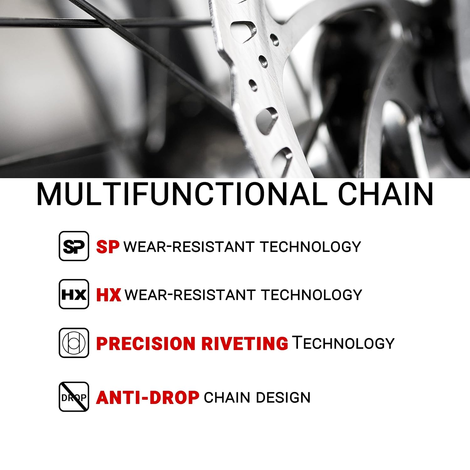 Himiway KMC Bike Chain 1/6/7 Speed Super Rustproof Z8.3 EPT with 1 Pairs Bicycle Magic Buckle, Reusable 120 Links 1/2 * 3/32 Inch Silver Gray Fits Multi-Speed Bikes