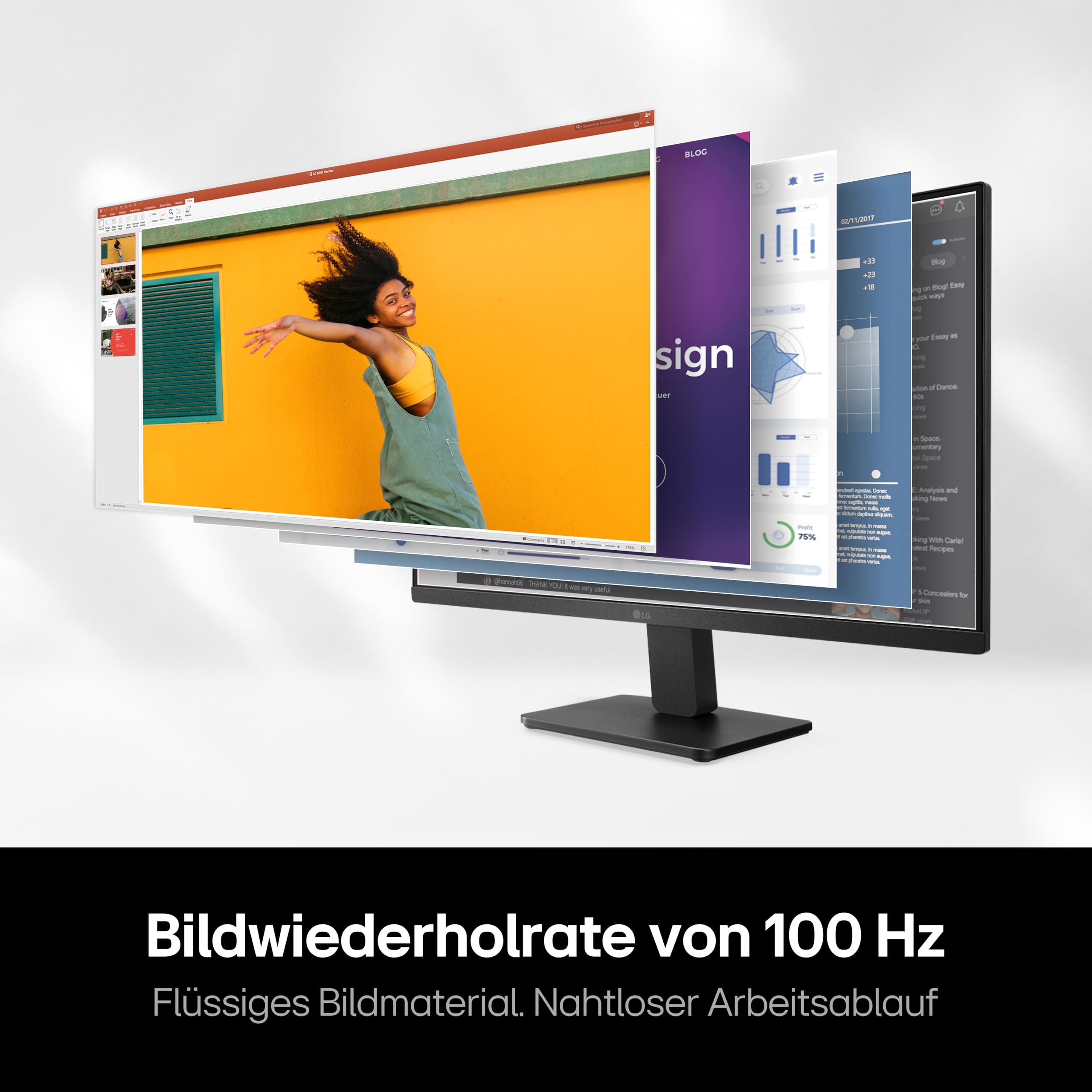 LG Full HD Monitor 24MR400-B.AEUQ - 24 Inches, IPS Panel, FreeSync