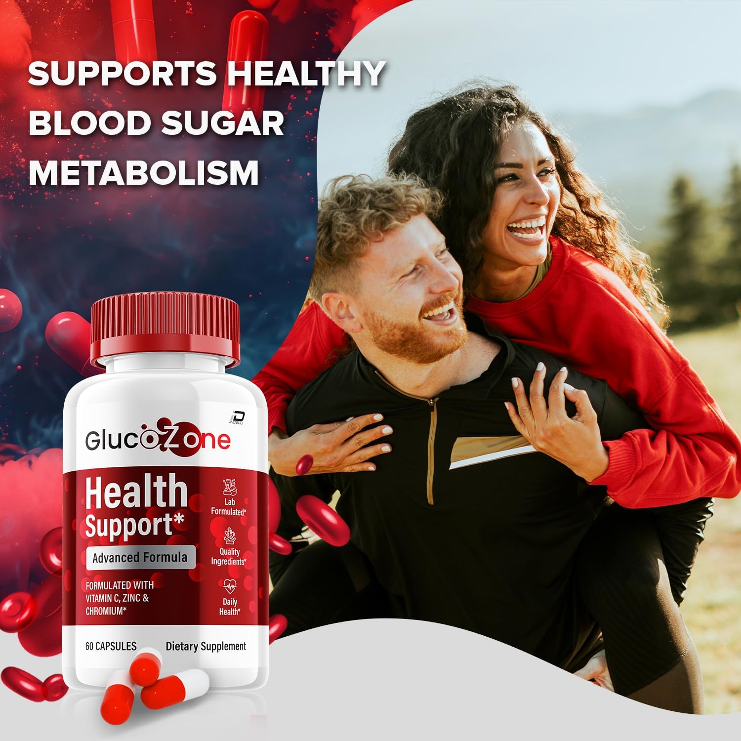 Glucozone Capsules – Glucozone Advanced Supplement, All Natural Formula to Maintain Healthy Levels, Glucozone Maximum Strength, Reviews (2 Pack - 120 Capsules)