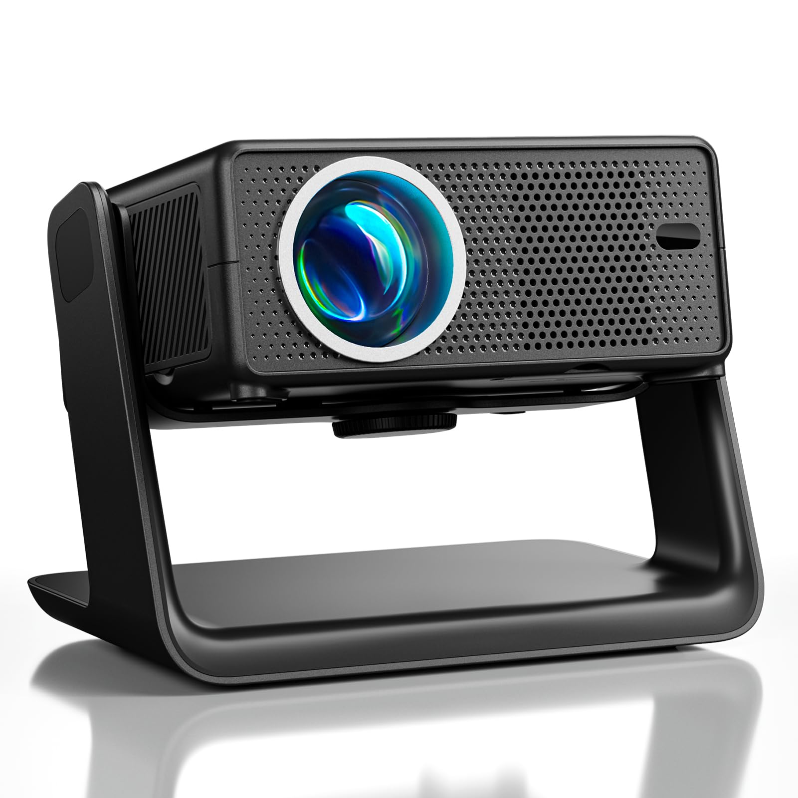 Proiettore Compatibile con Netflix, Proiettore Smart da 28000 Lumen 4K Supporto, Risoluzione Nativa 1080P, WiFi 6 e Bluetooth, Messa a Fuoco Elettrica e Correzione Trapezoidale 4D, Oltre 100000 Apps