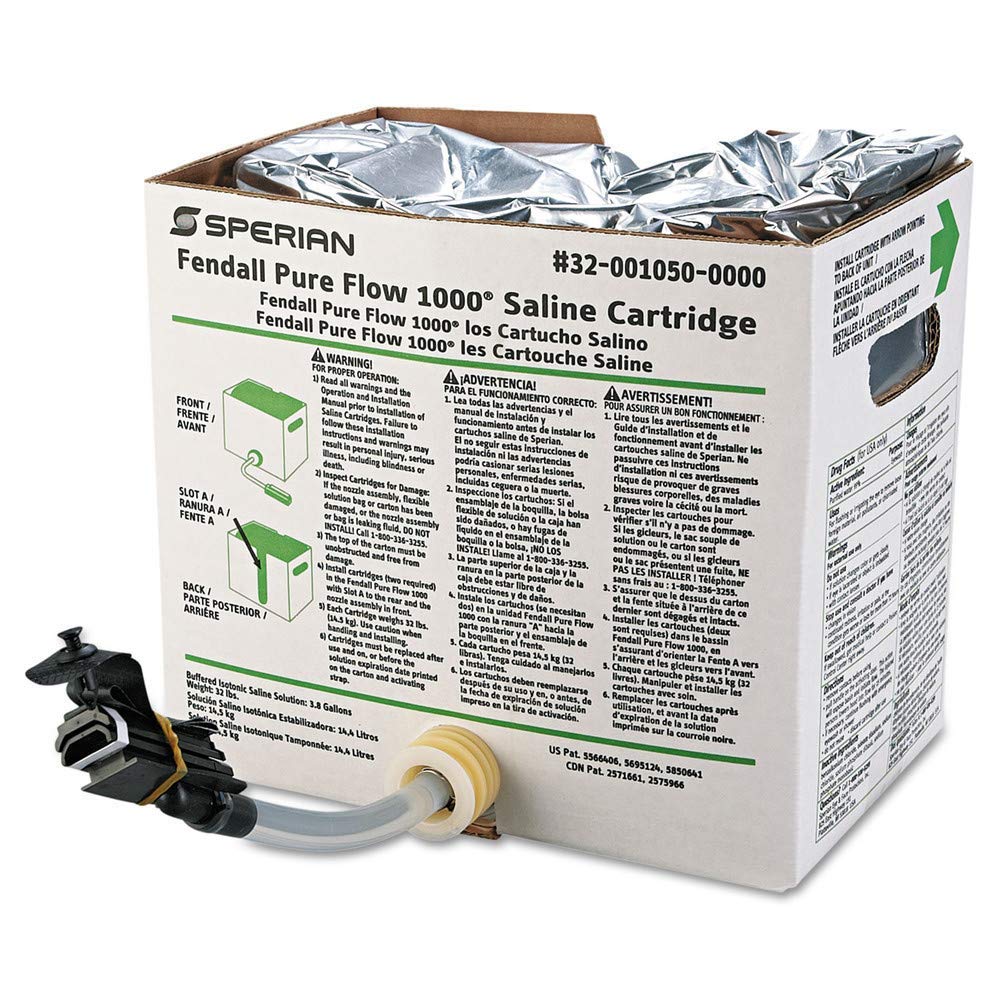 Set of Eyesaline Cartridges for Pure Flow 1000 Eyewash Station