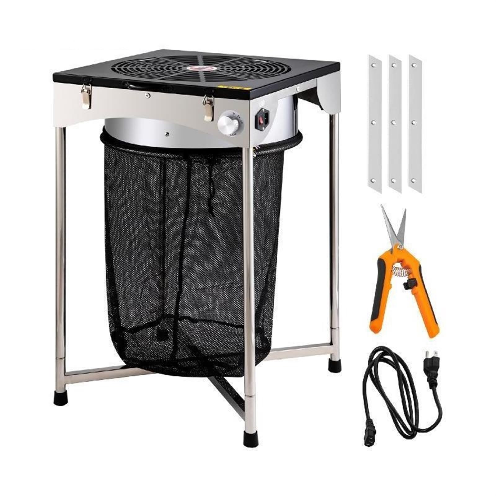 Bud Leaf Trimmer 18 inch Adjustable Electric Hydroponic Sharp Stainless Steel Blades &Hand Pruner for Herbs Leaves