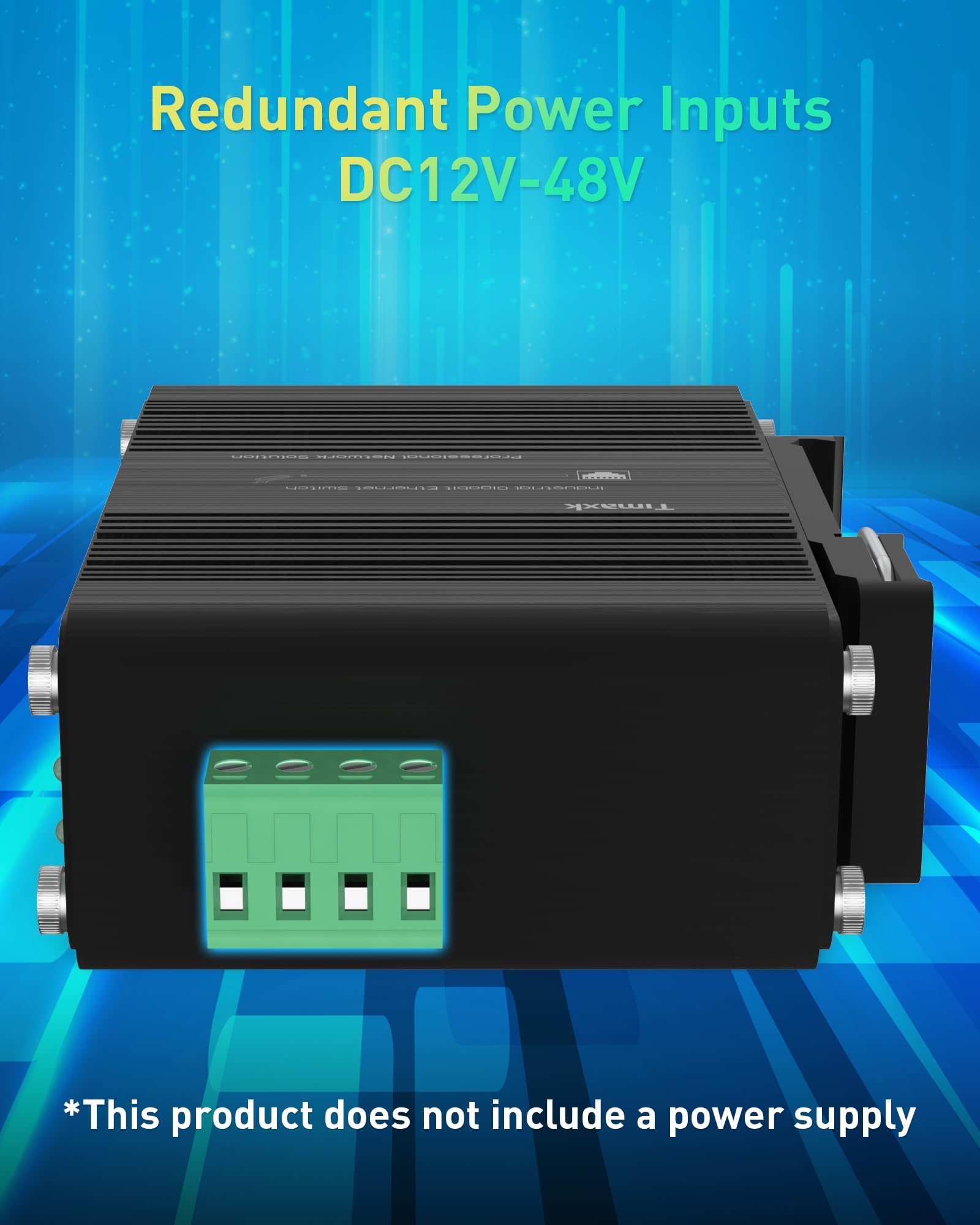 Timaxk Switch de red Gigabit Ethernet de 5 puertos, PoE opcional, concentrador de red, divisor Ethernet, optimización de tráfico, Plug and Play, montaje en pared e instalación en riel DIN