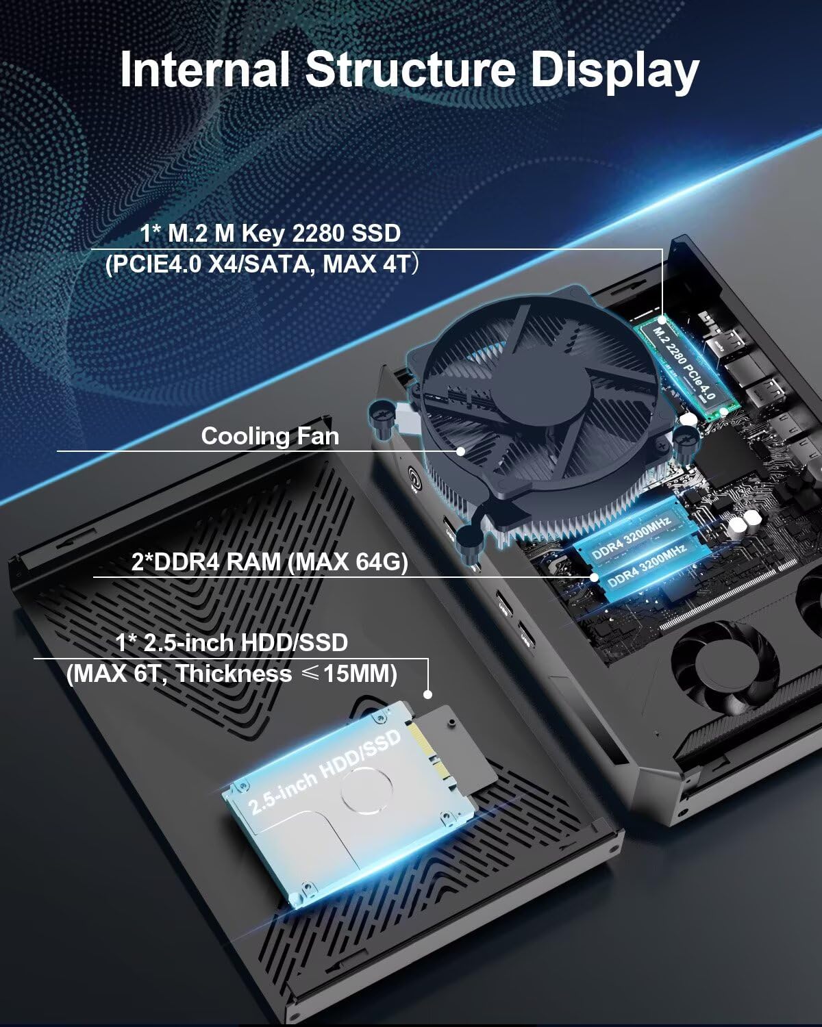 Amazon.co.jp: BASOARO ミニゲーミングPC、ミニデスクトップ