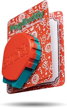LIMITED CHRISTMAS EDITION Peg Buddy Violin Peg Tuning Aid with Bow Screw Wrench | Easy Leverage Tool for Smooth Tuning & Maintenance XMAS RED