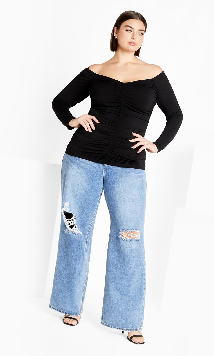 CITY CHIC Plus Size Top, Ruched Sally Top - Image 3