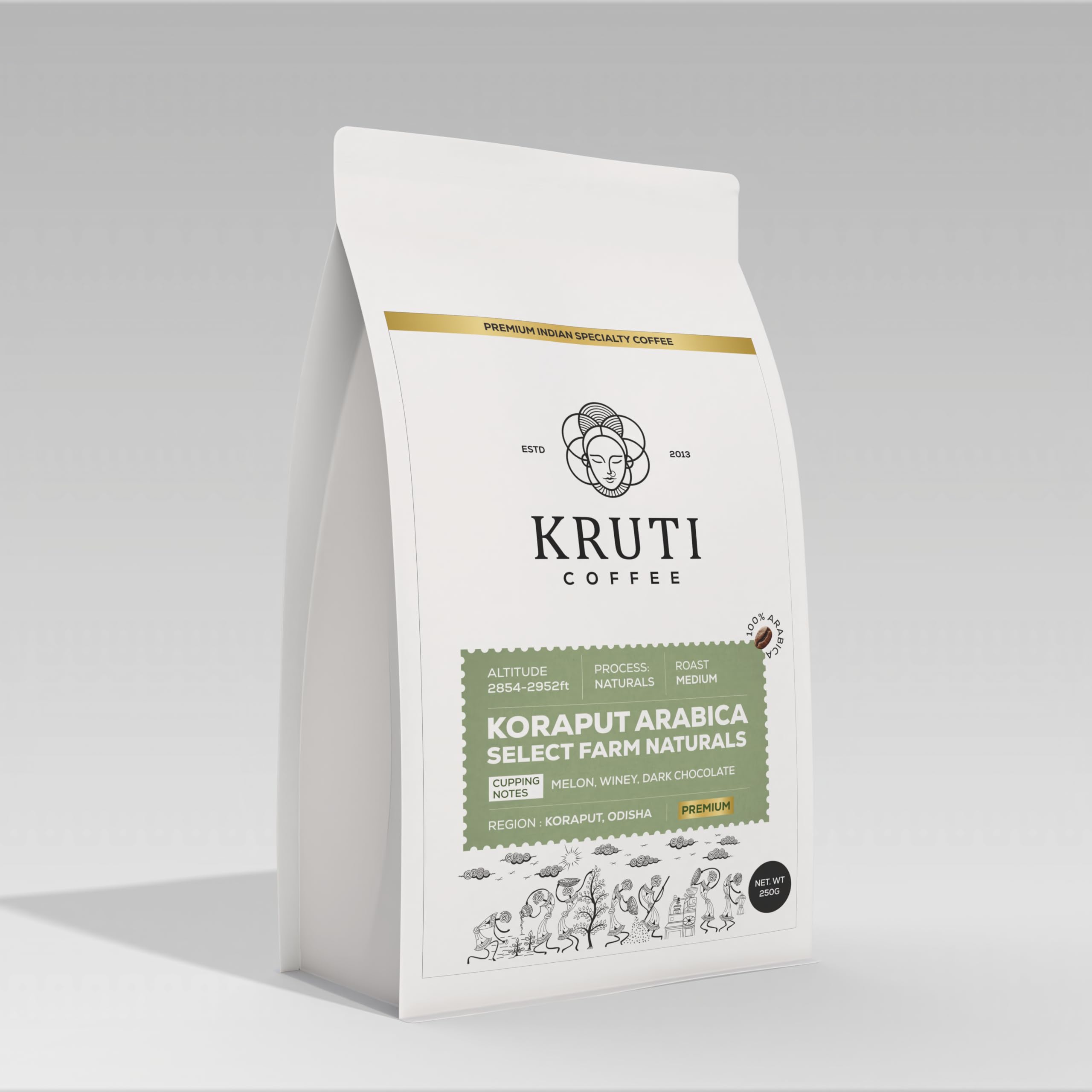 Kruti Coffee - Medium Dark Roast Speciality Ground Coffee 250 Gram - Frenchpress Coffee | Single Origin Premium Arabica Coffee Beans | Select Farm Naturals - Koraput Coffee (B0B71JW5MQ) Amazon Price History, Amazon Price Tracker