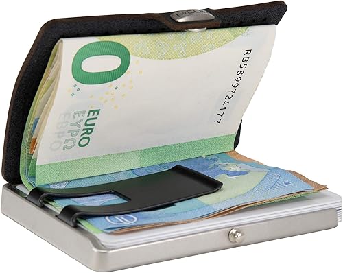 Miniatura 3 de I-CLIP Acero inoxidable con clip intercambiable - Cartera delgada - Cartera de cuero - Billetera premium - Tarjetero de acero inoxidable