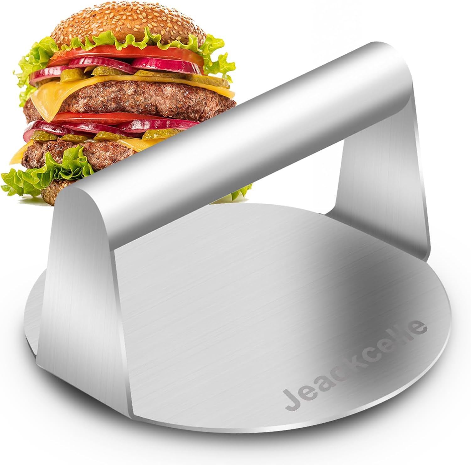 Stainless Steel Burger Press, Burger Smasher HeavyDuty Bacon Grill