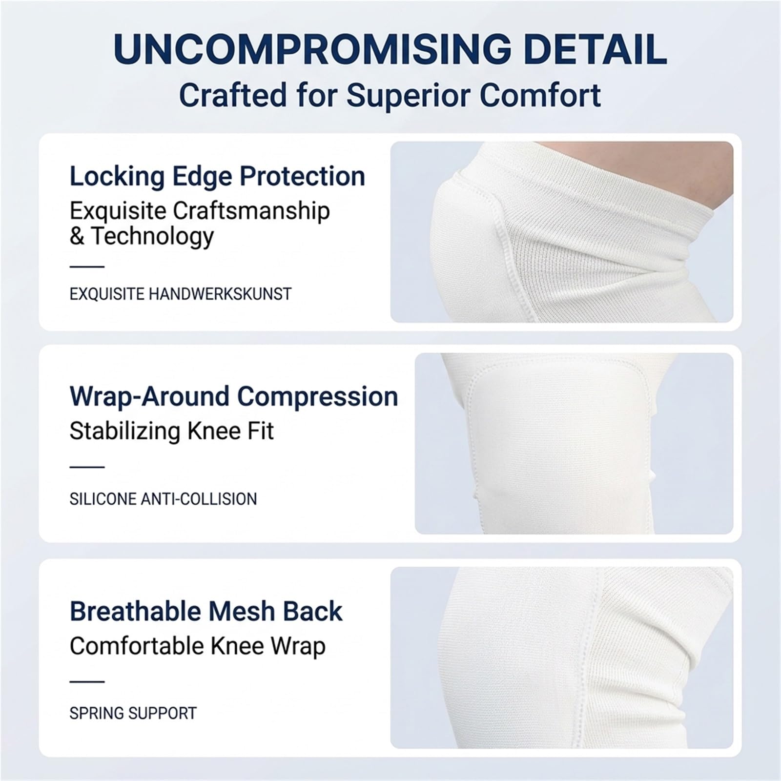 Genouillère de sport pour hommes et femmes, manchon de compression pour la course à pied, la musculation, le football et le yoga, stabilisateur rotulien respirant pour soulager les articulations