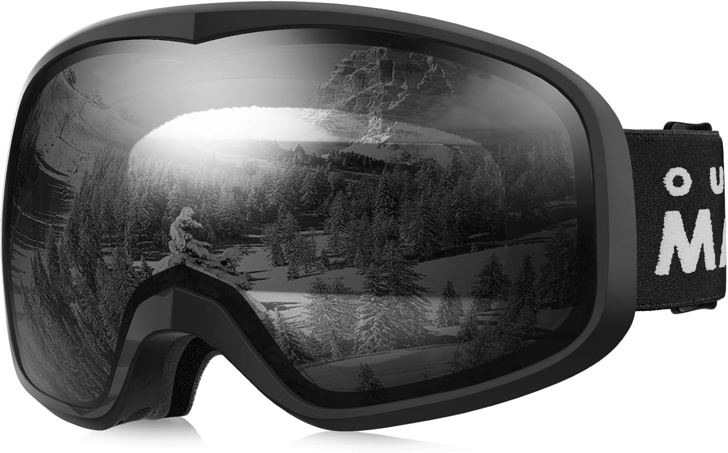 OutdoorMaster Owl Ski Goggles OTG, Snow Snowboard Goggles for Men Women Youth, Anti-Fog, 100% UV Protection