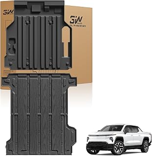 3W Front Trunk Mat & Trunk Bed Mat Fit Silverado EV/GMC Sierra EV/Sierra EV Denal 2024 2025,All Weather TPE Custom Fit Car Accessories for Silverado EV/GMC Sierra EV/Sierra EV Denali