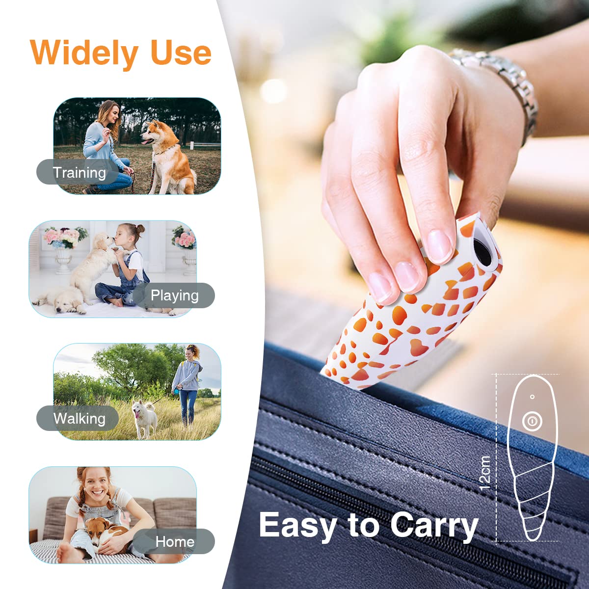 Ultraschall Anti-Bell Gerät Für Hunde - Stoppt übermäßiges Bellen Bis 5m