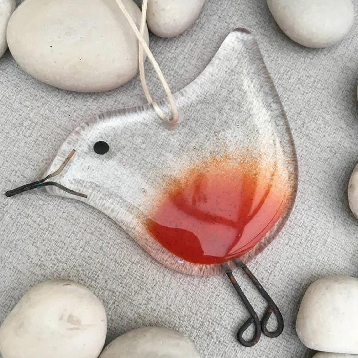 Generic Christmas Tree Decoration, Handmade Hanging Ornament, Bird Suncatcher with Reflective Design for Christmas Tree Festive Decor