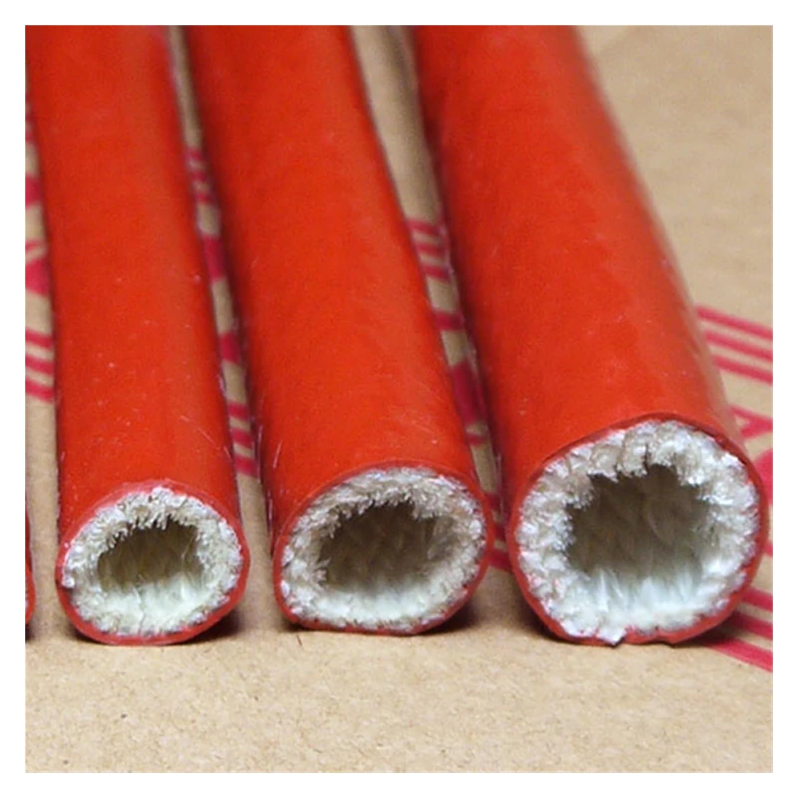 Tubi Termoretraibili Per Guaina Tubo Termoretraibile Rosso 3/8 Pollici (10 Mm) - Rapporto 2:1, Lunghezza 4 Piedi, Per Isolamento Elettrico Rete Metallica Plastificata - Foto 6