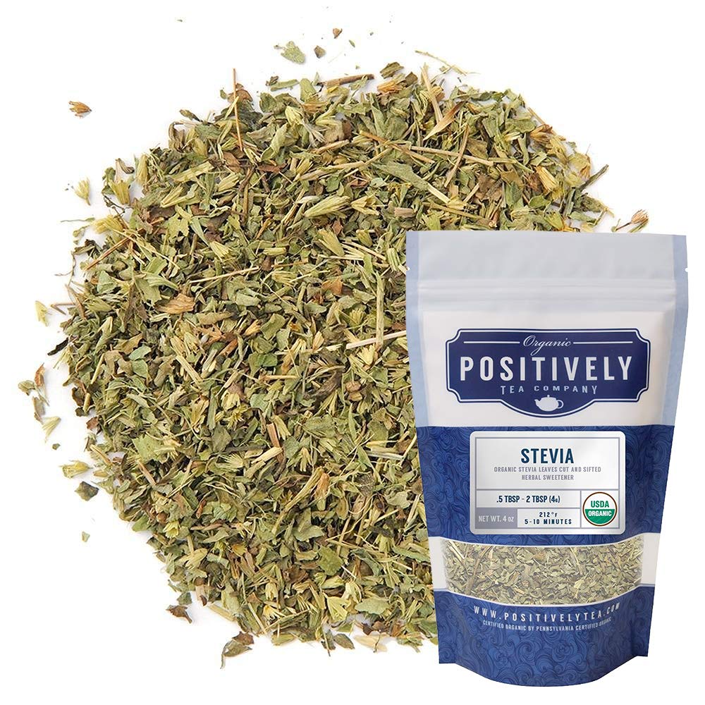 Amazon.com : Organic Positively Tea Company, Stevia Leaf, Herbal Tea ...