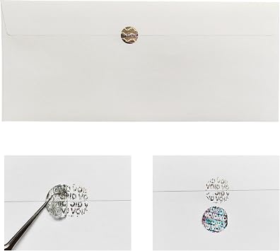 500pcs Security Seal with Silver Hologram and VOID Function - Serial Numbers & Counterfeit Protection (Dia.0.5 Inch Round)