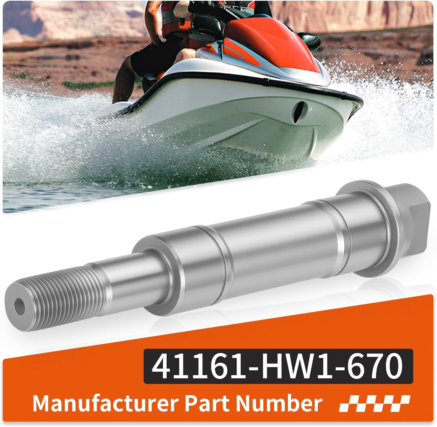 Impeller Shaft For Honda Aquatrax R12 R12X F12 F12X 2002-2007 41161-HW1-670