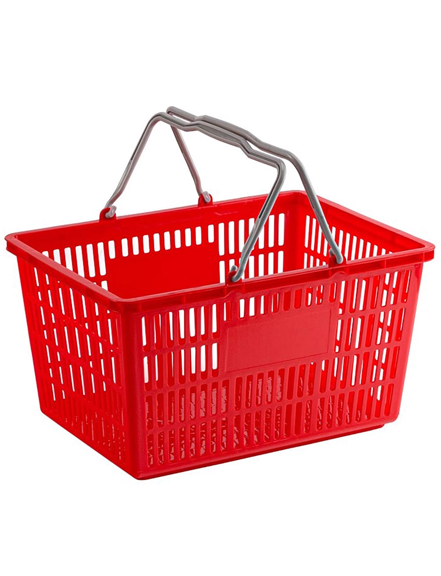 Cestini portaoggetti in plastica resistente con manici, confezione da 5 contenitori versatili per biancheria, dispensa, generi alimentari e minimarket