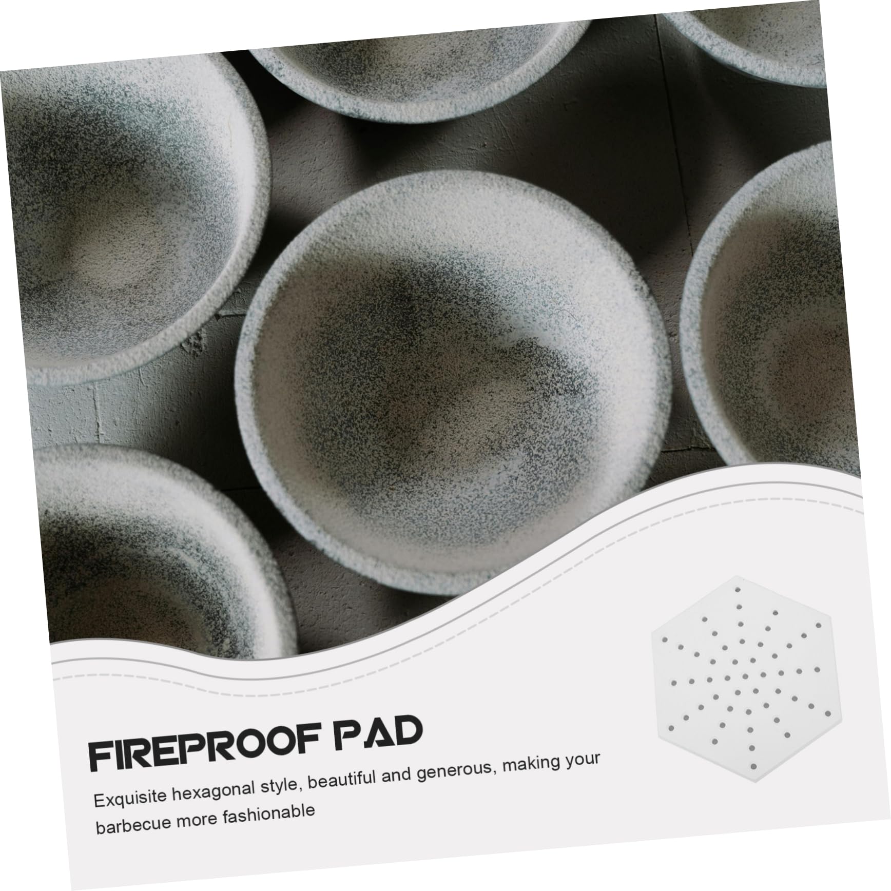 OSALADI Moveable Ceramic Refractory Mat for Pottery Kiln Durable Support Pad for Accessories and Pottery Tools Compact Design for Easy Use