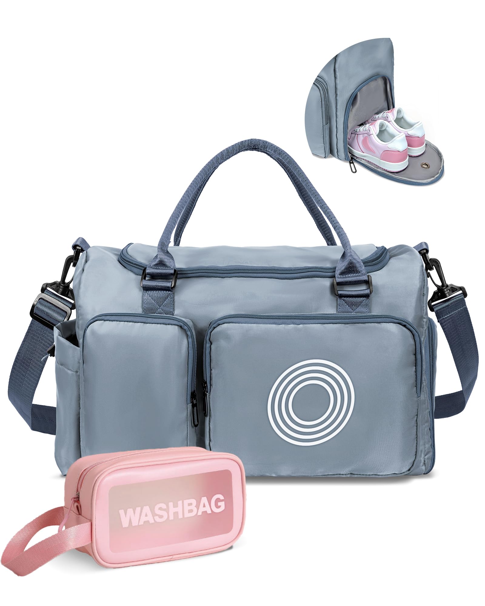 Elilier Gifts for Women, Initial Travel Duffle Bag, Gym Bag, Duffel Bag,Personalized Weekender Bag?Friend Wedding Girlfriend Birthday Gifts for Women